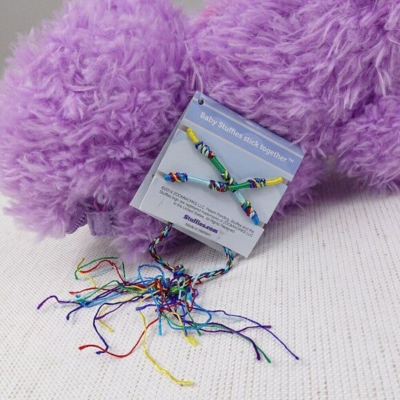 Baby Stuffies Plush Baby Stumper Purple Stick Together 2 Friendship Bracelet - Picture 8 of 12